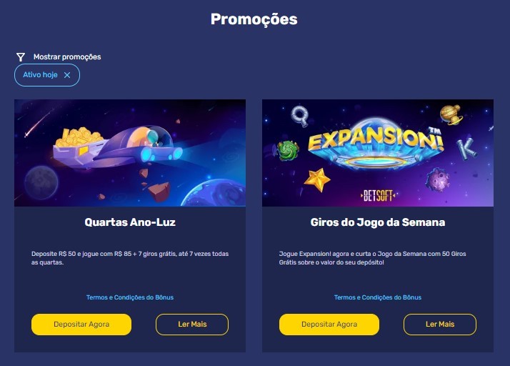 promoções no galaxyno cassino on-line