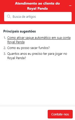 atendimento royal panda