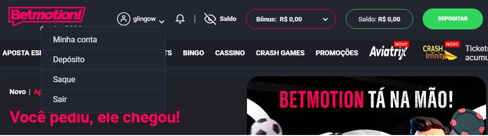 como fazer saques na betmotion