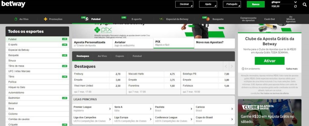 apostas esportivas na betway