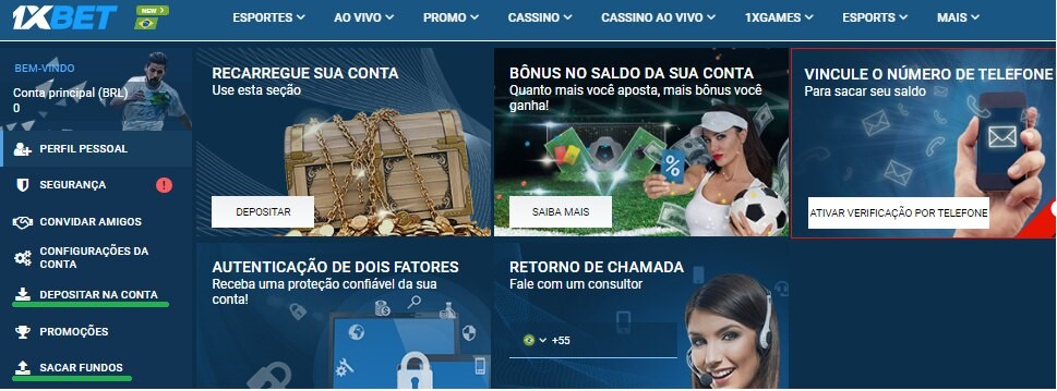 minha conta 1xbet cassino