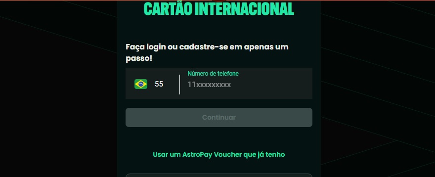 Verificação Astropay 