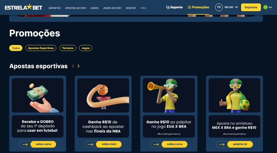 ofertas de bonus da estrela bet