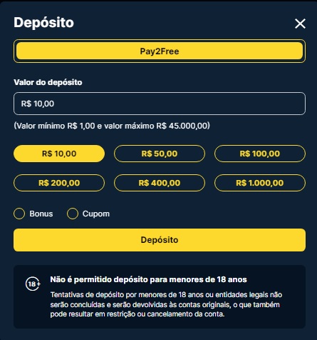 como depositar 